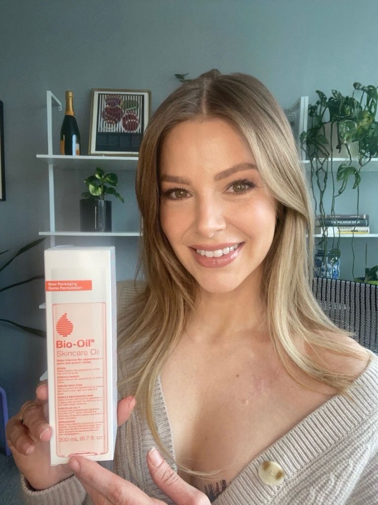 Ariana Madix using Bio-Oil for her melanoma scar