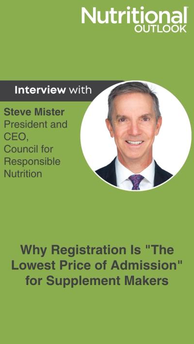 Why Registration Is "The Lowest Price of Admission" for Supplement Makers