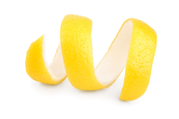 spiral lemon peel