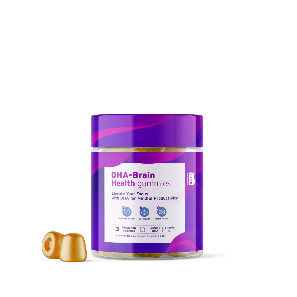 DHA brain health gummies