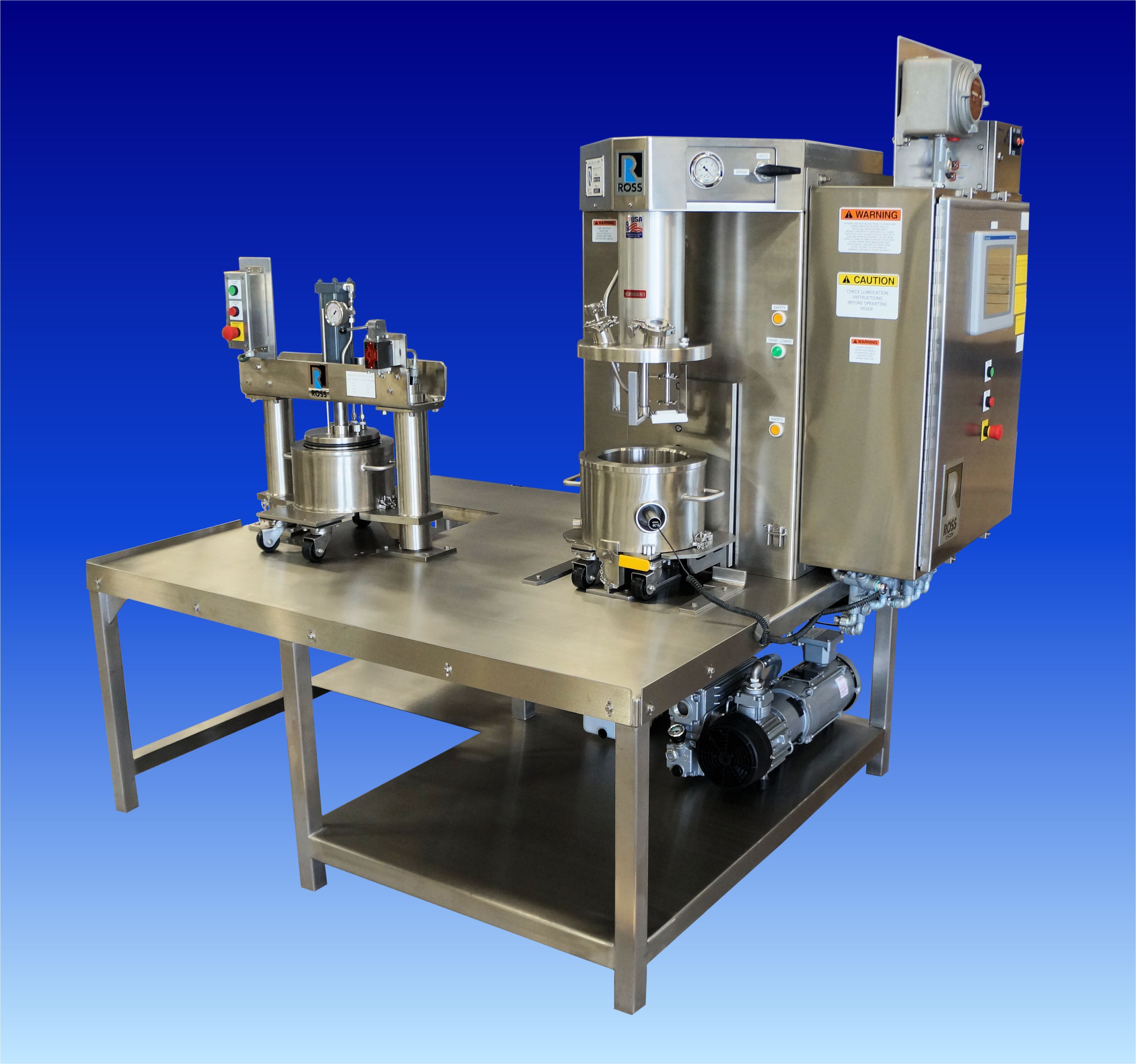 New mixer design features custom discharge system
