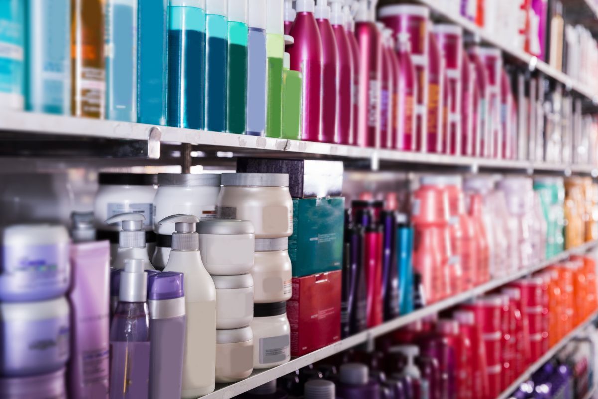 cosmetic store aisle