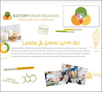 Batory Foods introduced Batory Smartboards, an insight and inspiration microsite