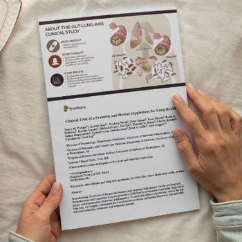 Probiotic and herbal blend for respiratory health shown safe for use in healthy subjects