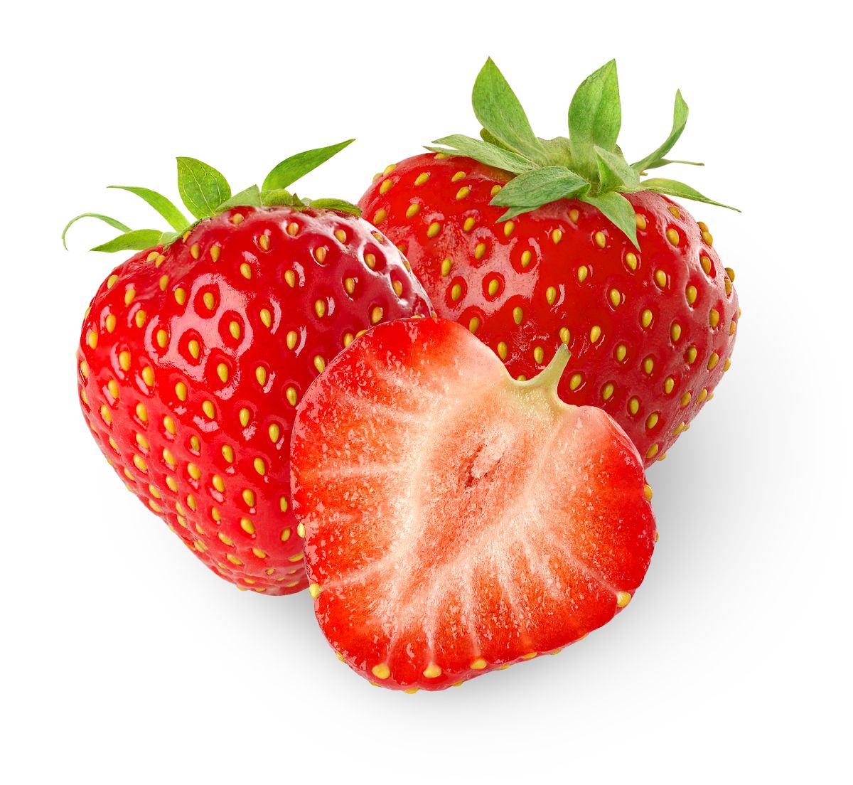 strawberry on white background