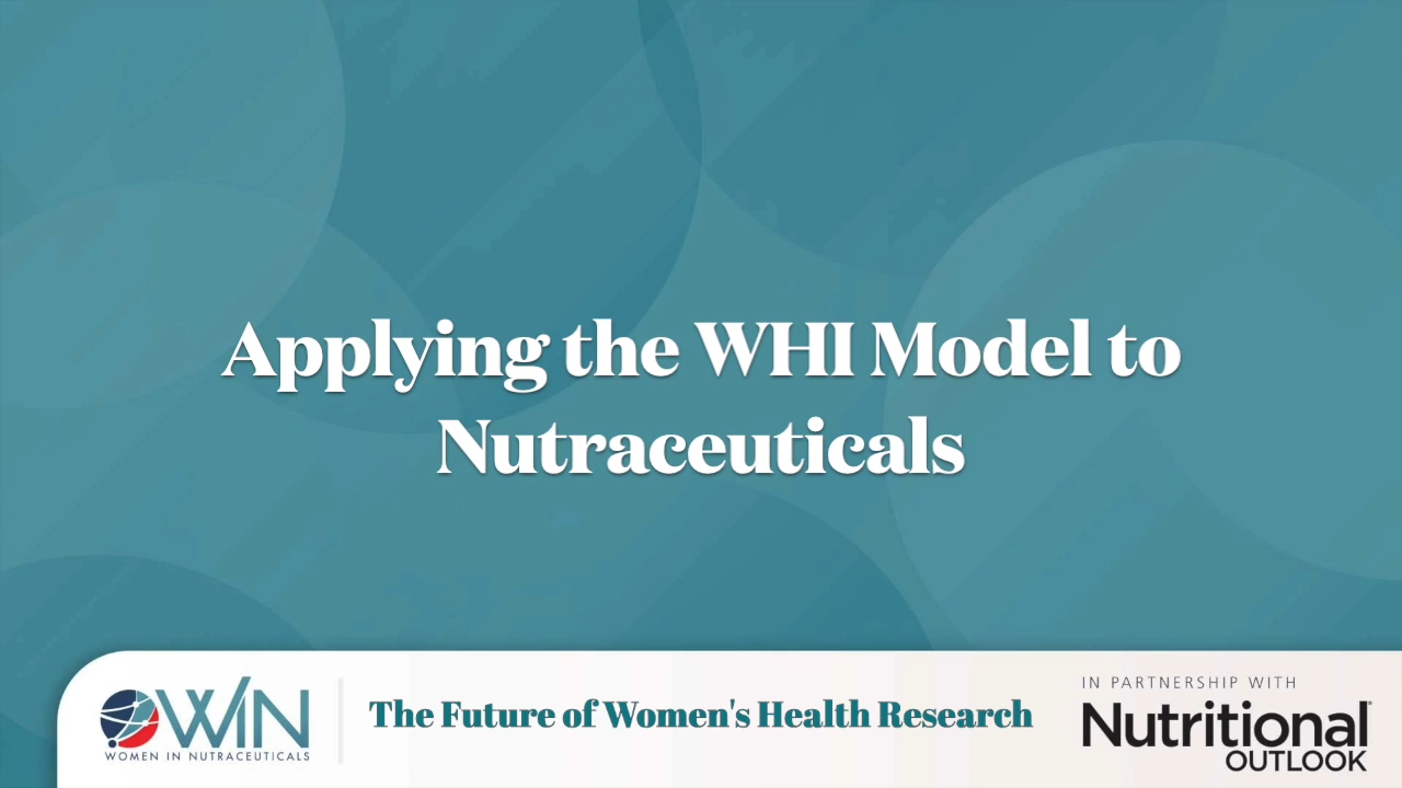 Whi Format Applying the WHI model to nutraceuticals