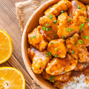 plant-based chicken in bowl