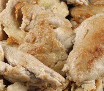 realistic looking plant-based chicken chunks from Beneo