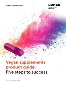 Vegan supplements product guide: Five steps to success