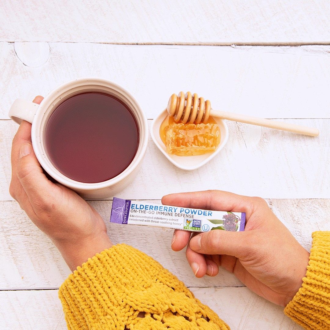 New Chapter launched elderberry stick packs in November 2019.