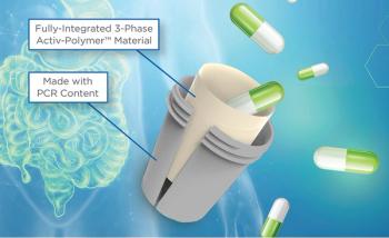 diagram of 3-phase activ-polymer material with PCR content
