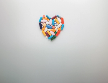 supplements in shape of heart