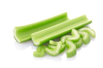 celery on white background