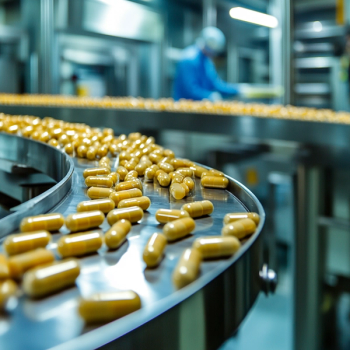 supplement capsules in production