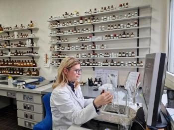 fragrance and flavor chemist in lab