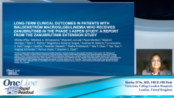 Long-term clinical outcomes in patients with Waldenström macroglobulinemia (WM) who received zanubrutinib in the phase 3 ASPEN study: A report from the zanubrutinib extension study