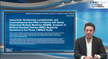 Analyses of Minimal Residual Disease (MRD) Negativity Dynamics in the Phase 3 Imroz Study