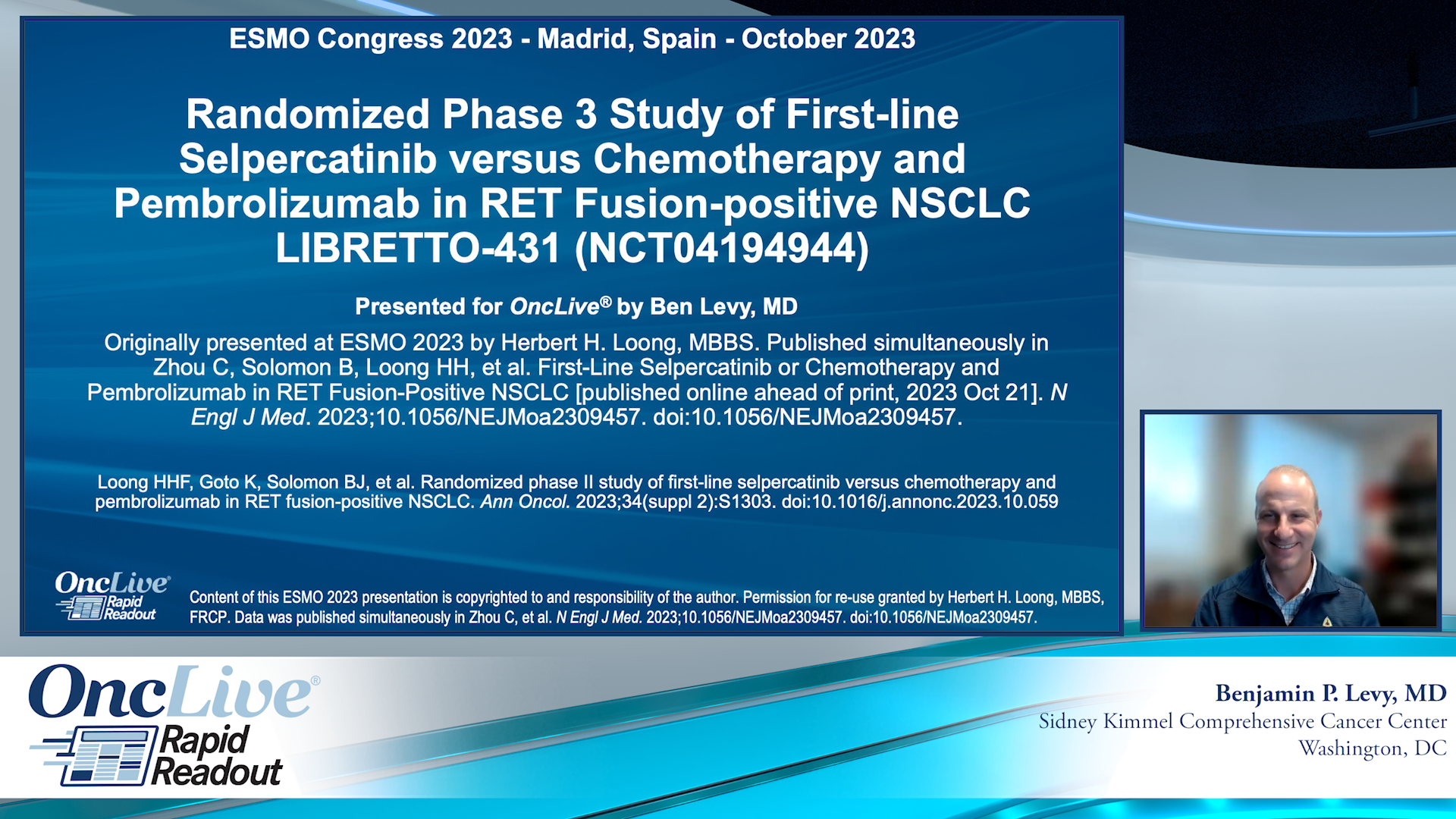 Randomized Phase 3 Study of First-line Selpercatinib vs Chemotherapy and Pembrolizumab in RET Fusion-Positive NSCLC: LIBRETTO-431 - Vimarsana News