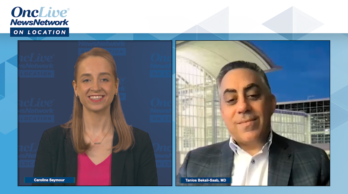 Caroline Seymour, OncLive, and Tanios Bekaii-Saab, MD, of Mayo Clinic