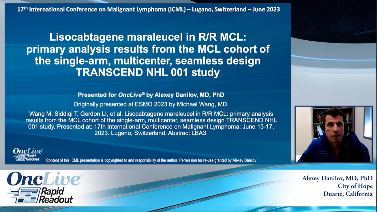 Alexey Danilov, MD, PhD, an expert on mantle cell lymphoma
