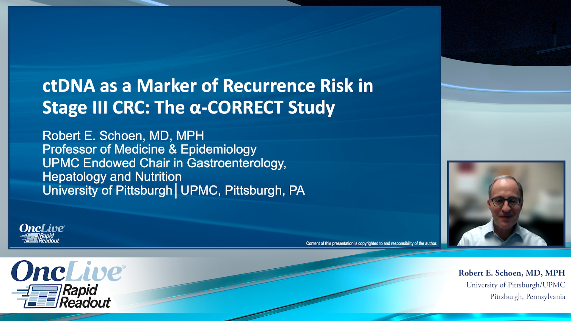 ctDNA as a Marker of Recurrence Risk in stage III CRC: The α-CORRECT Study
