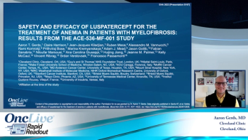 Safety and efficacy of luspatercept for the treatment of anemia in patients with myelofibrosis: results from the ACE-536-MF-001 study