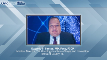 Edgardo Santos, MD, FACP, FCCP, an expert on lung cancer