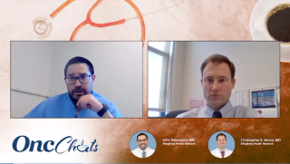 In this third episode of OncChats: Taking Action to Individualize Ovarian Cancer Care, John Nakayama, MD, and Christopher Morse, MD, explain the differences between germline and somatic testing in patients with ovarian cancer.