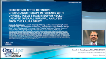 Osimertinib after definitive chemoradiotherapy in patients with unresectable stage III EGFRm NSCLC: Updated overall survival analysis from the LAURA study