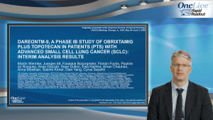 DAREONTM-9, a Phase 1b Study of Obrixtamig Plus Topotecan in Patients (Pts) With Advanced Small Cell Lung Cancer (SCLC): Interim Analysis Results