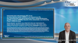 Isatuximab (Isa) subcutaneous (SC) via an on-body delivery system (OBDS) vs Isa intravenous (IV), plus pomalidomide and dexamethasone (Pd) in relapsed/refractory multiple myeloma (RRMM): Results of the randomized, non-inferiority, Phase 3 IRAKLIA study