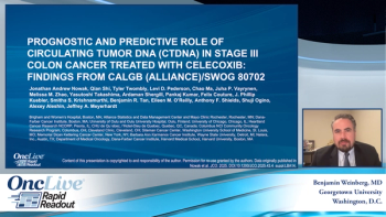 Prognostic and predictive role of circulating tumor DNA (ctDNA) in stage III colon cancer treated with celecoxib: Findings from CALGB (Alliance)/SWOG 80702