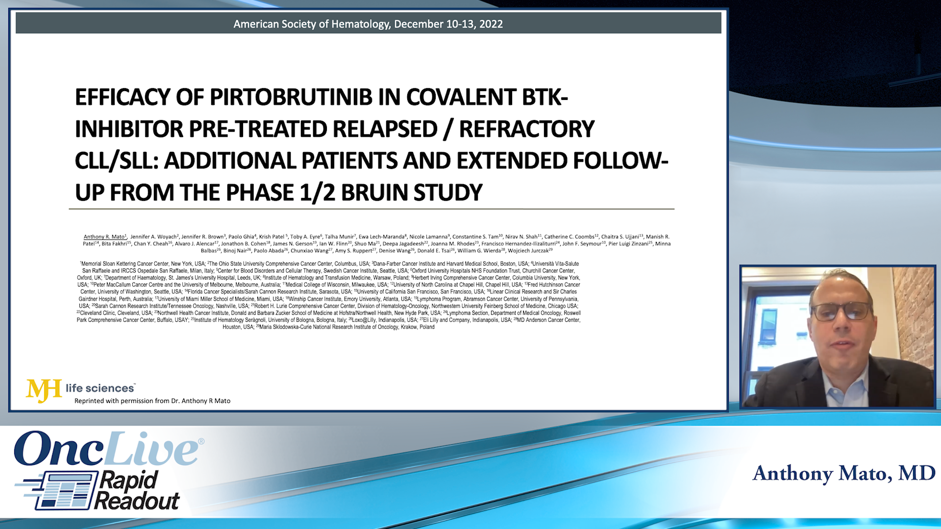 Efficacy Of Pirtobrutinib In Covalent BTK-Inhibitor Pre-Treated ...