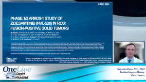 Phase 1/2 ARROS-1 study of zidesamtinib (NVL-520) in ROS1 fusion-positive solid tumors