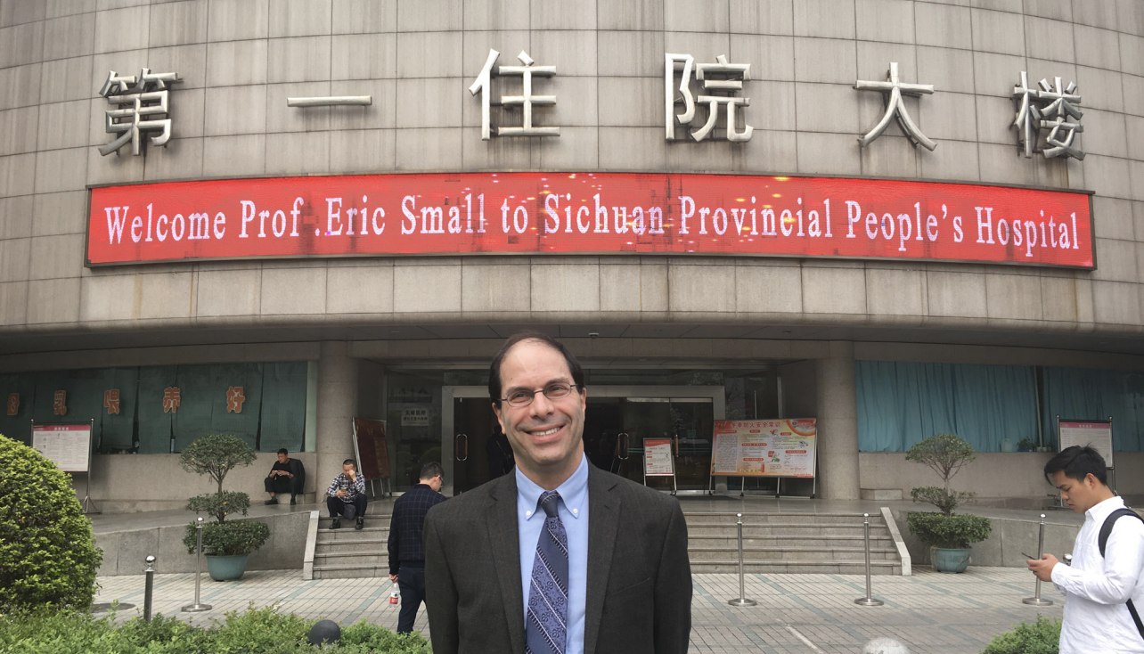 Small receives a warm welcome from the Sichuan Provincial People’s Hospital in Chengdu, China.