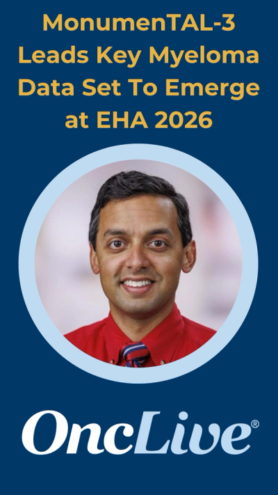 Rahul Banerjee, MD, spotlights the phase 3 MonumenTAL-3 trial (NCT05455320) among the key multiple myeloma presentations to watch at the 2026 EHA Congress.