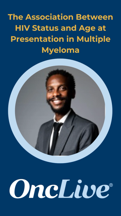 The Association Between HIV Status and Age at Presentation in Multiple Myeloma
