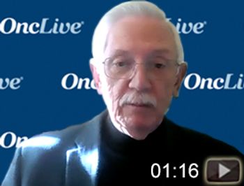 David R. Gandara, MD, discusses the benefit of nivolumab and ipilimumab in combination with chemotherapy in metastatic non–small cell lung cancer.