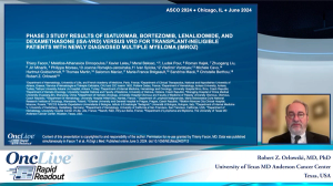  Phase 3 study results of isatuximab, bortezomib, lenalidomide, and dexamethasone (Isa-VRd) versus VRd for transplant-ineligible patients with newly diagnosed multiple myeloma (IMROZ)