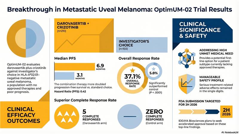 First-Line Darovasertib Plus Crizotinib Yields PFS Benefit in