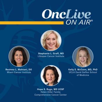 Stephanie L. Graff, MD, director, Breast Oncology, Lifespan Cancer Institute, associate professor, medicine, Brown University; Reshma L. Mahtani, DO, medical oncologist, Miami Cancer Institute, chief, Breast Medical Oncology, Baptist Health’s Wellness and Medical Complex; Kelly E. McCann, MD, PhD, breast medical oncologist, assistant clinical professor, medicine, the University of California, Los Angeles Health David Geffen School of Medicine; Hope S. Rugo, MD, Winterhof Family Endowed Professor in Breast Cancer, the University of California San Francisco (UCSF), professor, medicine, Division of Hematology and Oncology, director, Breast Oncology, director, Clinical Trials Education, director, Cancer Infusion Services, the UCSF Helen Diller Family Comprehensive Cancer Center