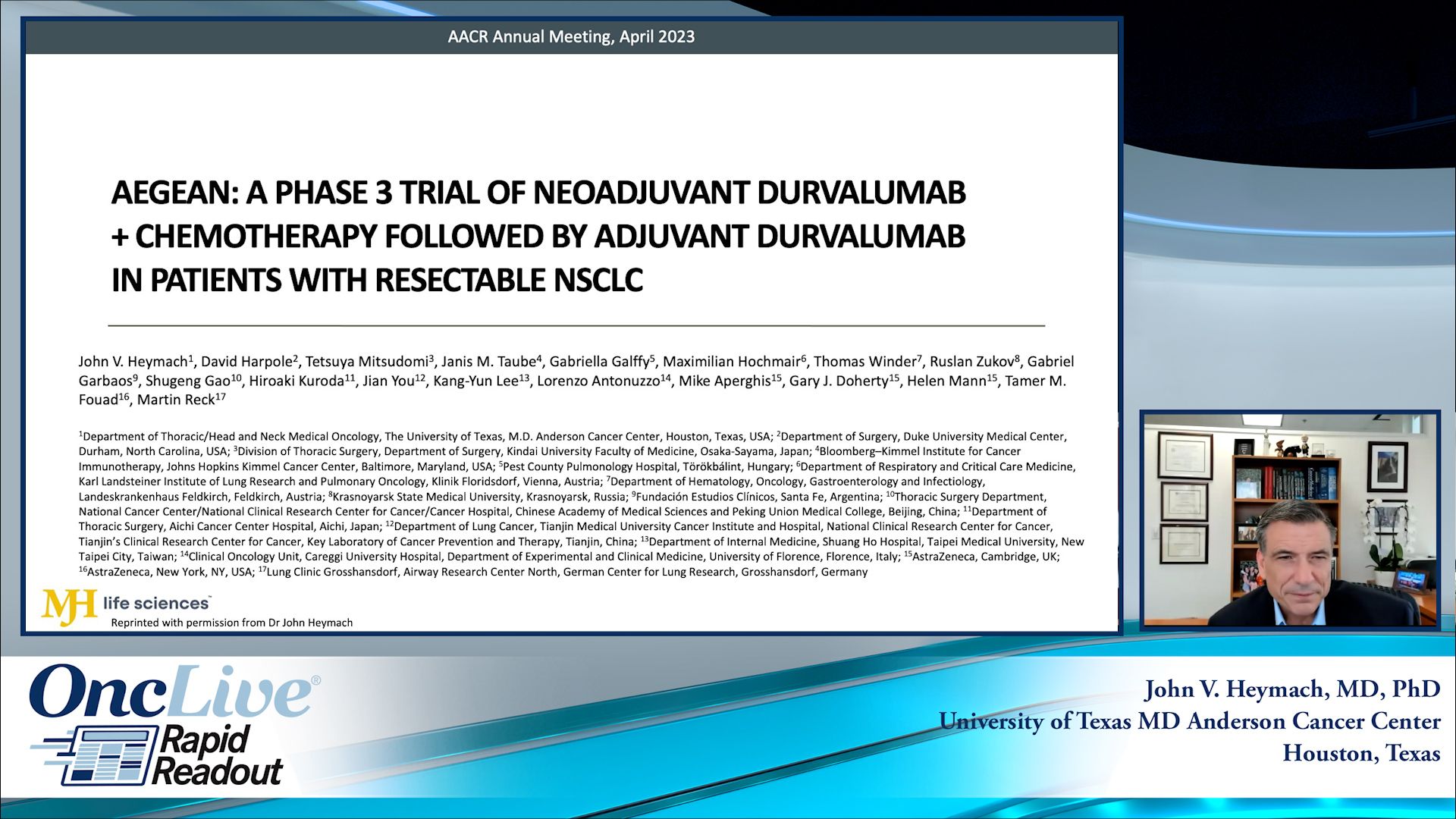 AEGEAN: A Phase 3 Trial of Neoadjuvant Durvalumab + Chemotherapy ...