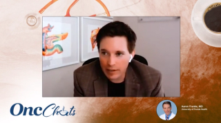  In this fifth episode of OncChats: Traveling Through the Lung Cancer Treatment Paradigm, Aaron Franke, MD, discusses instances where oral etoposide could be utilized for patients with small cell lung cancer. 