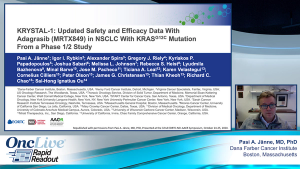 Rapid Readouts: Phase 1/2 KRYSTAL-1 Trial
