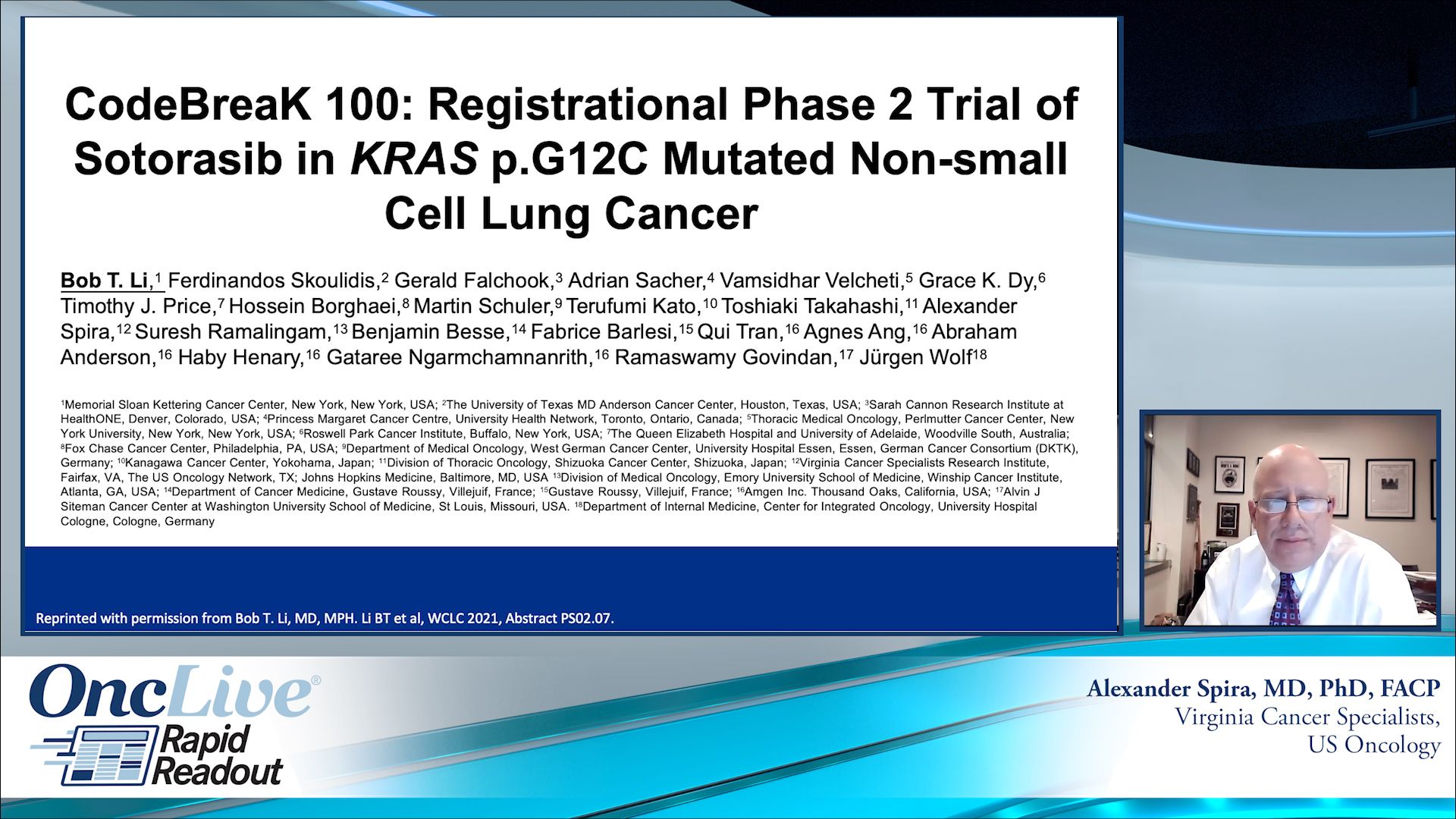 Codebreak 100 Phase 2 Trial Of Sotorasib In Krasg12c Mutated Non Small Cell Lung Cancer