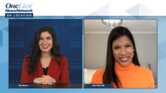 Gina Mauro, of OncLive, and Nina Shah, MD