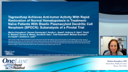 Tagraxofusp Achieves Anti-Tumor Activity with Rapid Restoration of Normal Hematopoiesis in Treatment-Naïve Patients with Blastic Plasmacytoid Dendritic Cell Neoplasm (BPDCN): Subanalysis of a Pivotal Trial