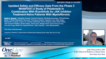 Updated safety and efficacy data from the phase 3 MANIFEST-2 study of pelabresib in combination with ruxolitinib for JAK inhibitor treatment-naïve patients with myelofibrosis
