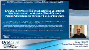 Lorenzo Falchi, MD, an expert on follicular lymphoma