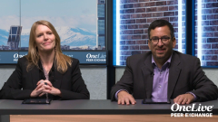 Two experts on lung cancer seated at a table